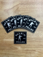 Group of Ellas Fellas Black and Silver Patches 