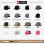 Available Richardson 112 trucker hat color options for custom leather patch hats